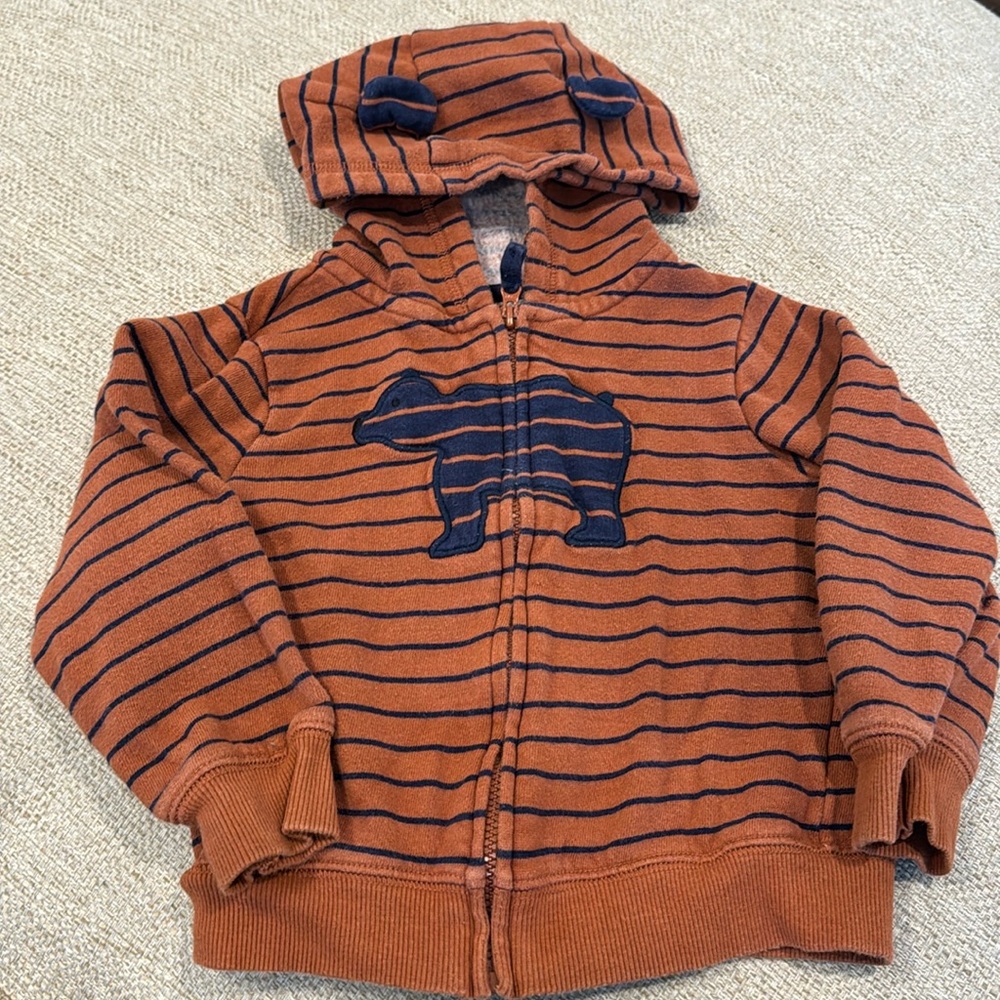 Carters 24M Zip Up Hoodie